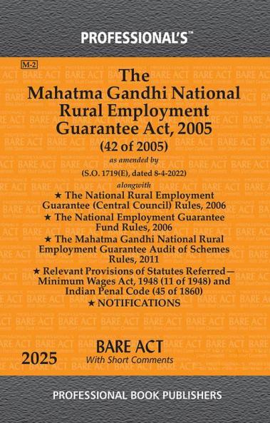 Mahatma Gandhi National Rural Employment Guarantee Act 2005 alongwith Rules & Notifications