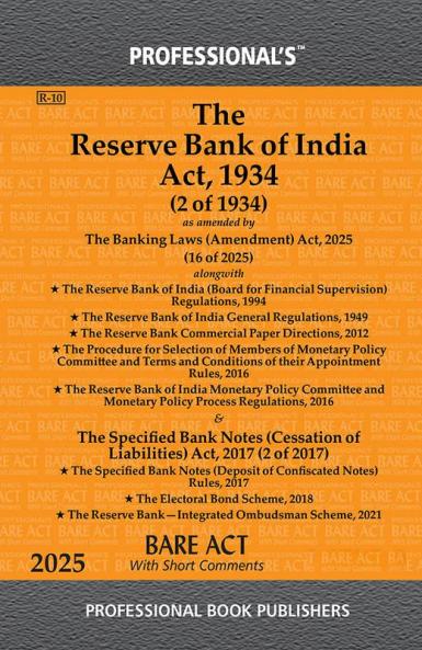 Reserve Bank of India Act 1934 as amended by National Bank for Financing Infrastructure and Development Act 2021