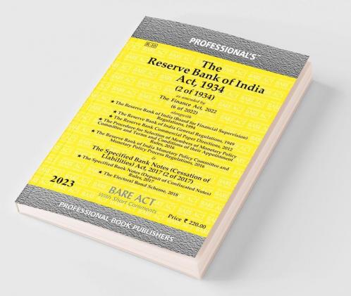 Reserve Bank of India Act 1934 as amended by National Bank for Financing Infrastructure and Development Act 2021