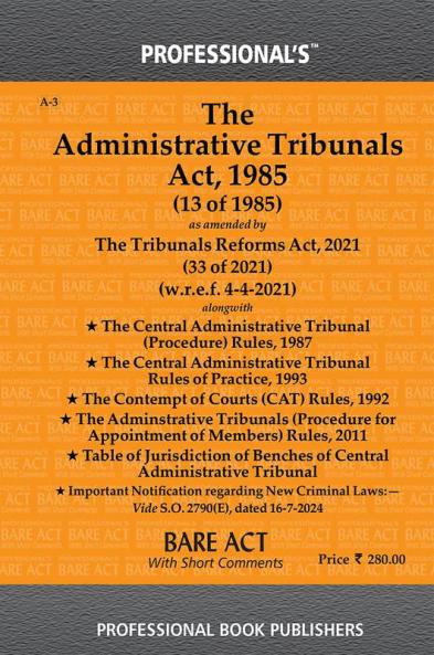 Administrative Tribunal Act 1985 as amended byTribunals Reforms Act 2021 alongwith Rules