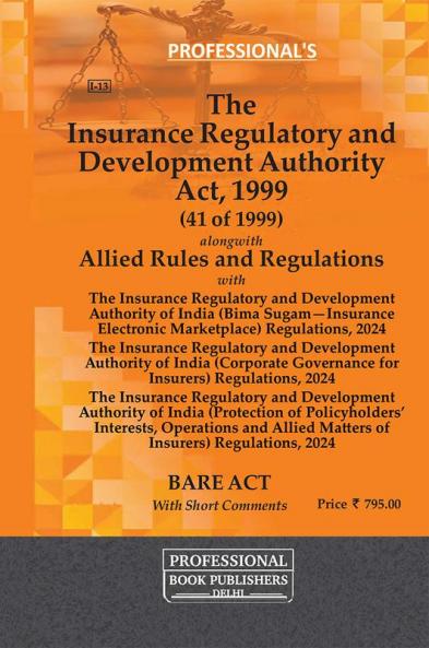 Insurance Regulatory and Development Authority Act 1999 Alongwith Allied Rules and Regulations