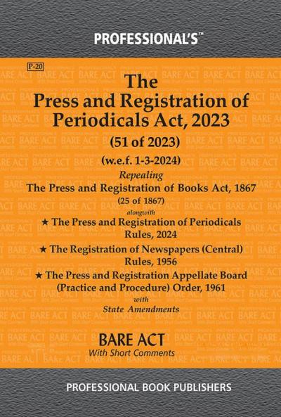 The Press and Registration of Periodicals Act 2023 (51 OF 2023)