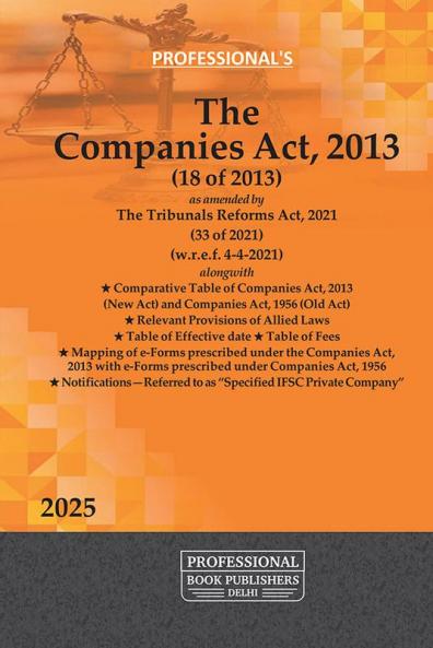 Companies Act 2013 alongwith Comparative Table of Companies Act 2013