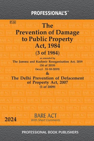 Prevention of Damage to Public Property Act 1984 as amended by Jammu and Kashmir Reorganisation Act 2019