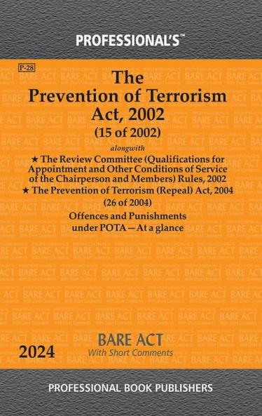Prevention of Terrorism Act 2002 alongwith Rules & Acts