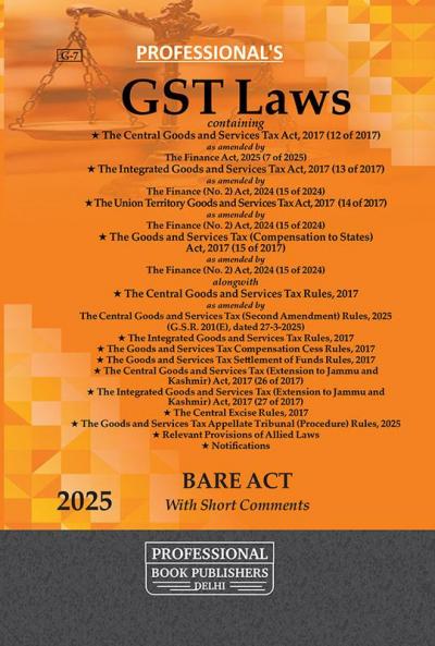 GST Laws Containing Central Goods and Services Tax Act 2017