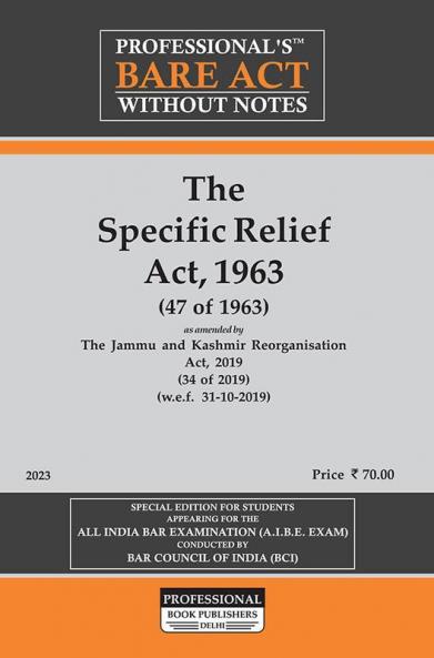 The Specific Relief Act 1963