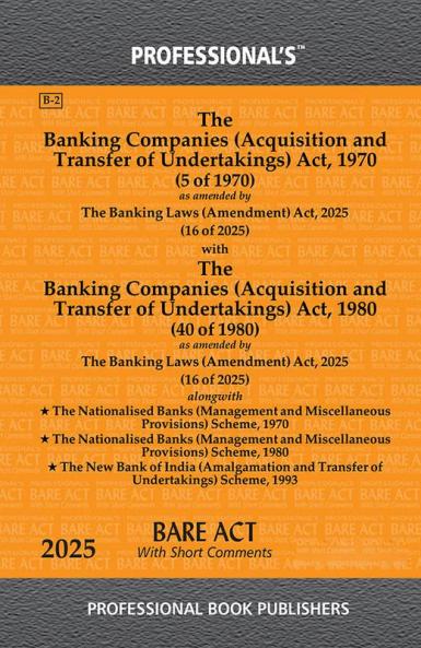 Banking Companies (Acquisition and Transfer of Undertakings) Act 1970 with Banking Companies (Acquisition and Transfer of Undertakings) Act 1980