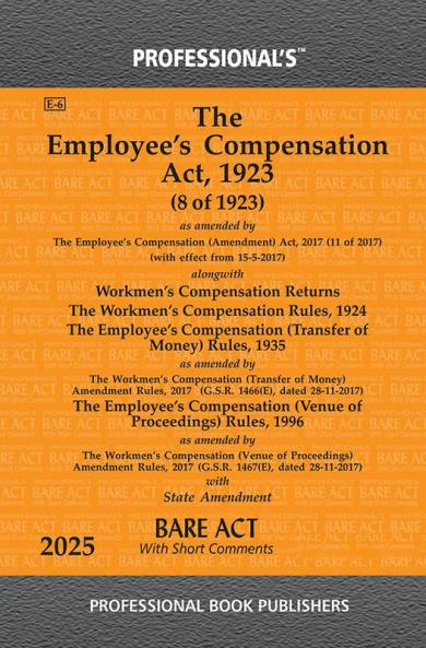 Employee's Compensation Act 1923  as amended by Employee's Compensation (Amendment) alongwith Rules