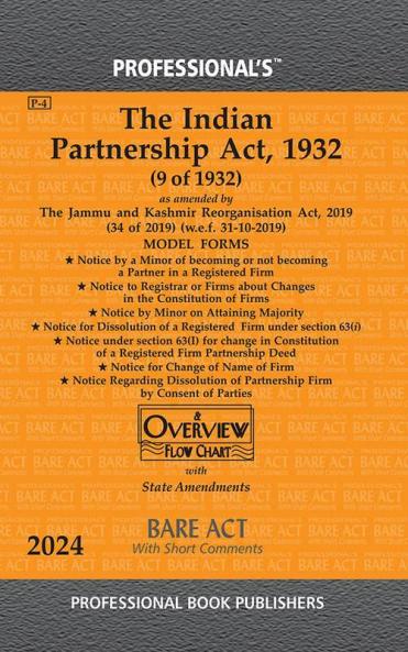 Partnership Act 1932 as amended by Jammu and Kashmir Reorganisation Act 2019