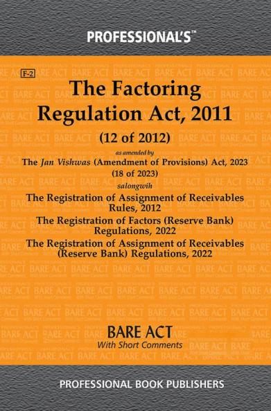 Factoring Regulation Act 2011 as amended by Jan Vishwas (Amendment of Provisions) Act 2023