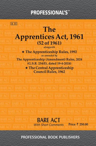 Apprentices Act 1961 alongwith Apprenticeship Rules 1992
