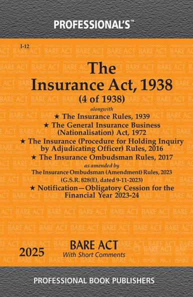 Insurance Act 1938 as amended by Insurance (Amendment) Act 2021