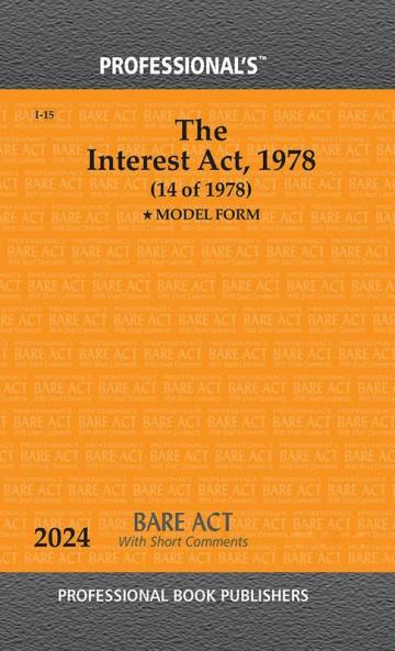 Interest Act 1978 alongwith MODEL FORM With Short Comments