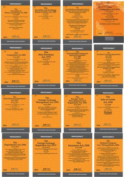 Corporate Laws Combo of important Corporate Acts. Pack of  Acts.