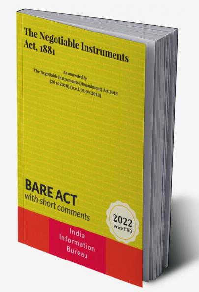 The Negotiable Instruments Act 1881