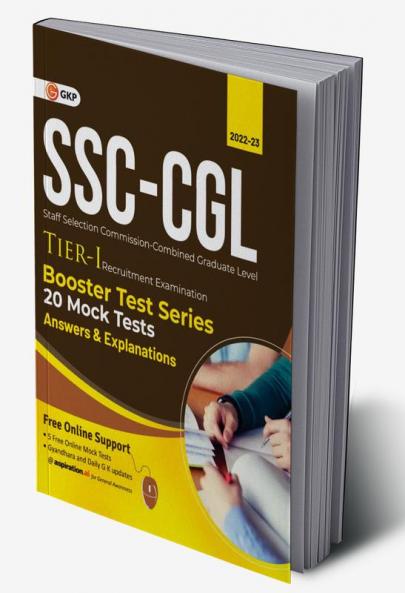 SSC 2023: CGL Tier I - Booster Test Series - 20 Mock Tests ( Answers & Explanations)