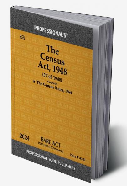 Census Act 1948 alongwith Census Rules 1990