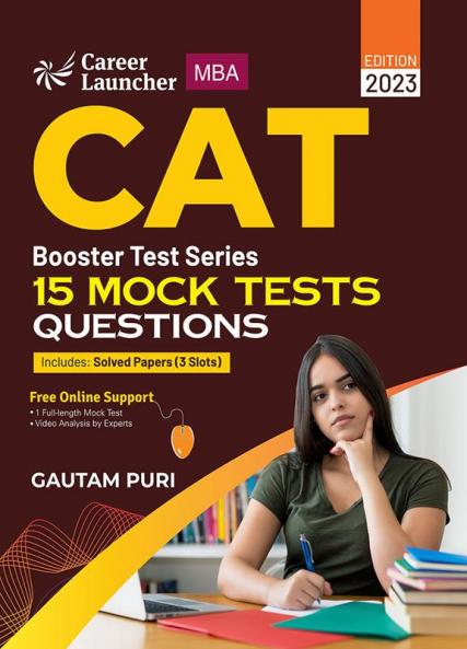 CAT 2023 : Booster Test Series - 15 Mock Tests (Questions) by GKP