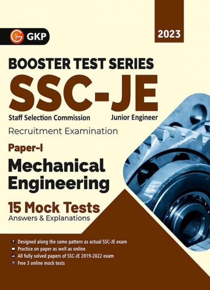 SSC: Booster Test Series - JE Paper I - Mechanical Engineering - 15 Mock Tests Answers