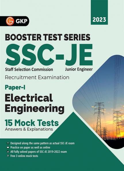 SSC 2023 Booster Test Series: JE Paper I - Electrical Engineering - 15 Mock Tests