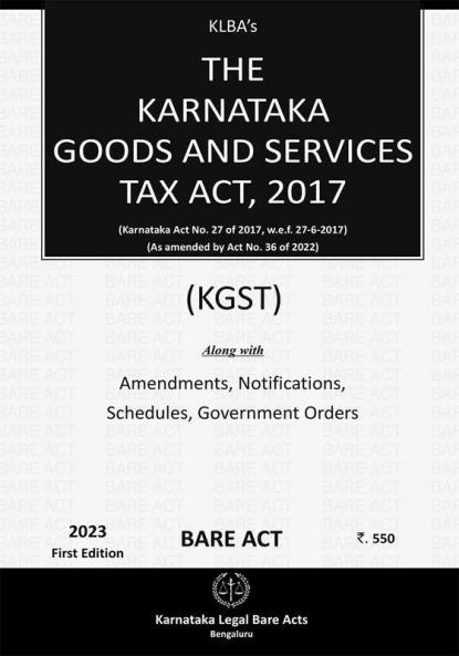 The Karnataka Goods and Services Tax Act2017(KGST)(English)