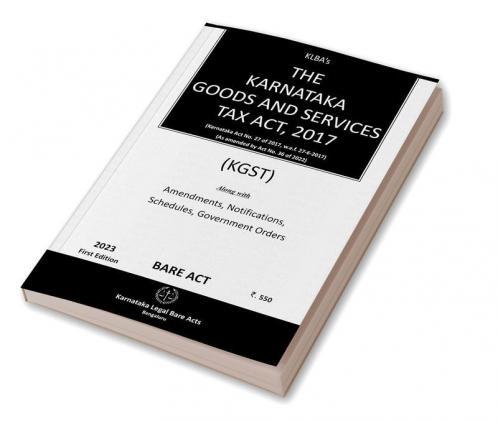 The Karnataka Goods and Services Tax Act2017(KGST)(English)