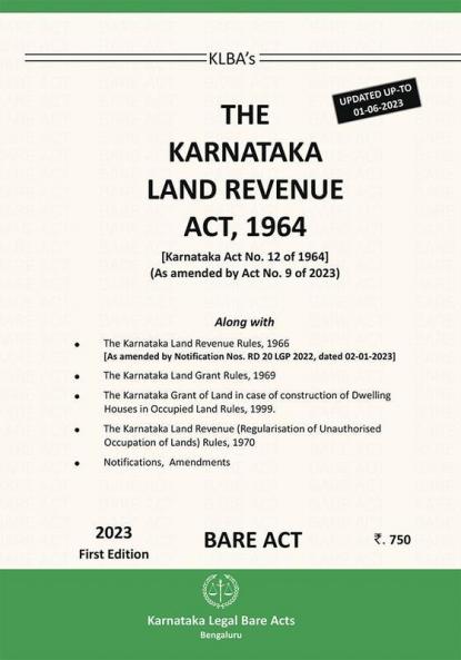 The Karnataka Land Revenue Act1964(English)(2023 Edition)