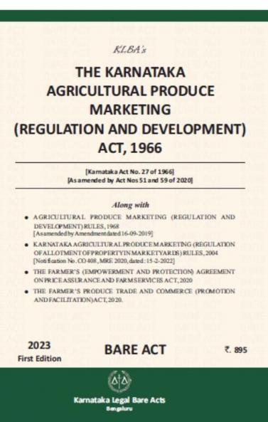 The Karnataka Agricultural Produce Marketing (Regulation and Development)Act1966(English)