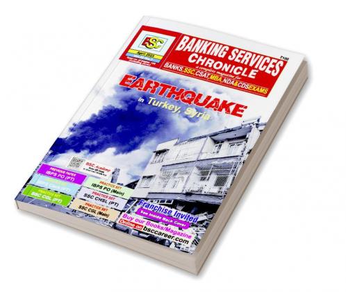 Bank Service Chronicle Complete Magazine for BANKSSSCCSATMBANDA&CDS EXAMS: EarthQuake in Turkey  Syria- April'23