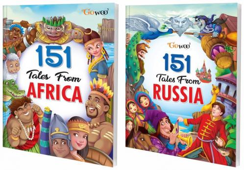 151 Tales from Africa and 151 Tales from Russia I Combo of 2 Books I Learning Stories for Children By Gowoo