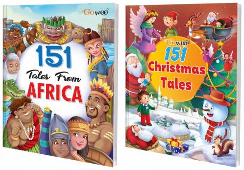151 Tales from Africa and 151 Christmas Tales I Gift Pack of 2 Books I Stories for kids By Gowoo