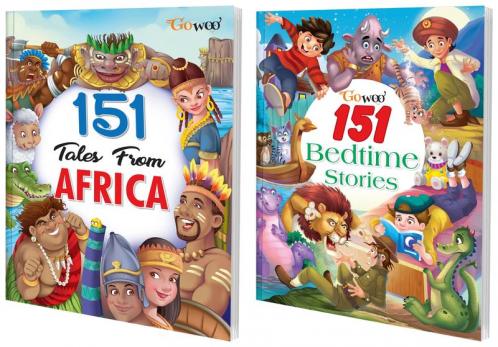 151 Tales from Africa and 151 Bedtime Stories I Set of 2 Books I Must Read Short Stories For Kids By Gowoo