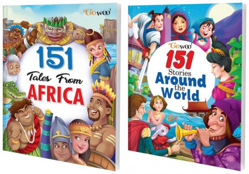 151 Tales from Africa and 151 Stories Around the World I Set of 2 Books I Must Read fiction stories for childrens By Gowoo