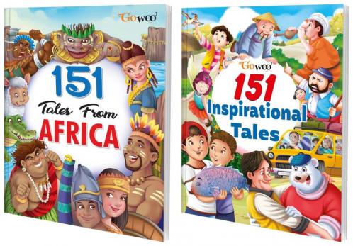 151 Tales from Africa and 151 Inspirational Tales I Combo of 2 Books I Best Selling Children story books By Gowoo