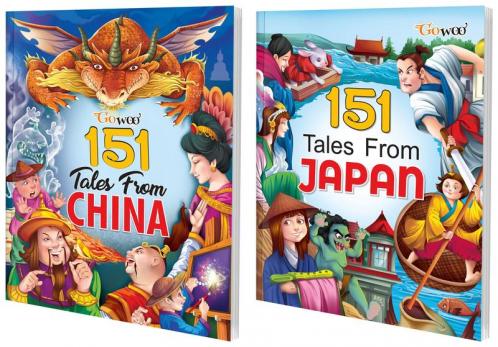 151 Tales from China and 151 Tales from Japan I Combo of 2 Books I Easy to read Stories For Children By Gowoo