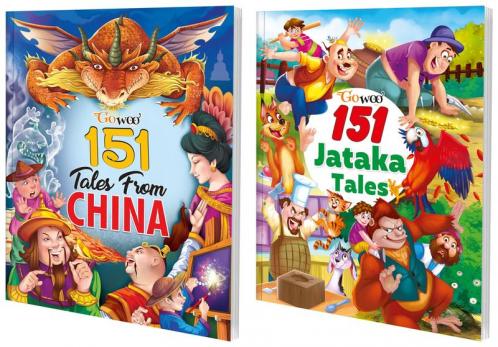 151 Tales from China and 151 Jataka Tales I Combo pack of 2 Books I 300+ stories for Children By Gowoo