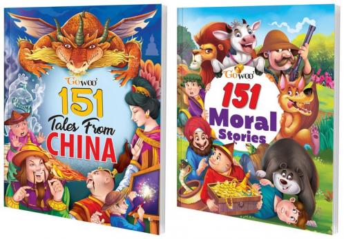 151 Tales from China and 151 Moral Stories I Combo of 2 Books I stories for 10+ years kids By Gowoo