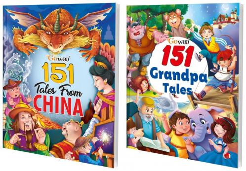 151 Tales from China and 151 Grandpa Tales I Combo of 2 Books I Best Set of Stories By Gowoo