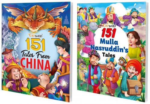 151 Tales from China and 151 Mulla Nasruddin's Tales I Combo pack of 2 Books I Perfect Learning Story Books By Gowoo