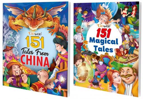 151 Tales from China and 151 Magical Tales I Combo pack of 2 Books I Stories in English For Children By Gowoo
