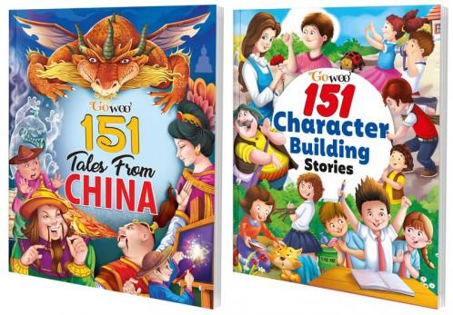 151 Tales from China and 151 Character-Building Stories I Pack of 2 Books I Stories in English For Growing Minds By Gowoo