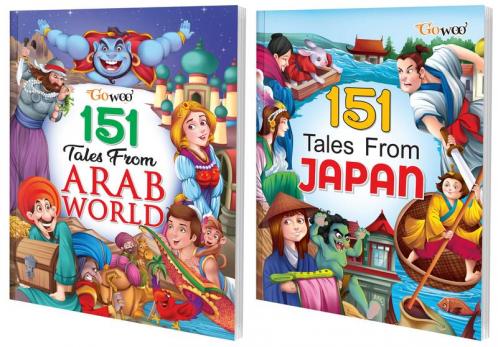151 Tales from Arab World and 151 Tales from Japan I Pack of 2 Books I story books for 10+ children By Gowoo
