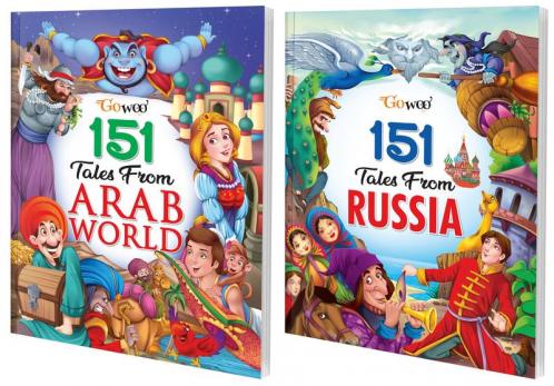 151 Tales from Arab World and 151 Tales from Russia I Gift Pack of 2 Books I Stories for kids By Gowoo