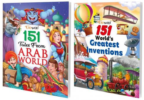 151 Tales from Arab World and 151 World’s Greatest Inventions I Set of 2 Books I Must Read Stories for Kids By Gowoo