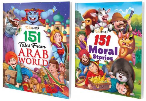 151 Tales from Arab World and 151 Moral Stories I Pack of 2 Books I Must Read fiction stories By Gowoo