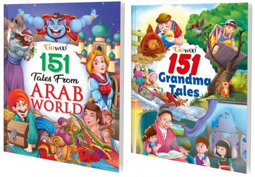 151 Tales from Arab World and 151 Grandma Tales I Pack of 2 Books I Most Lovable stories For children By Gowoo