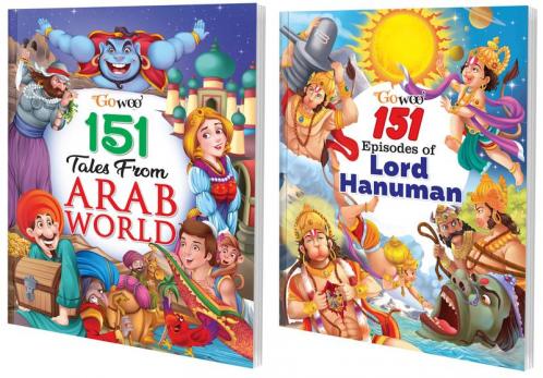 151 Tales from Arab World and 151 Episodes of Lord Hanuman Combo of 2 Books I Perfect match for growing children By Gowoo