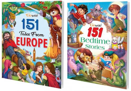 151 Tales from Europe 151 Bedtime Stories I Combo pack of 2 Books I Story Books for Young Minds By Gowoo