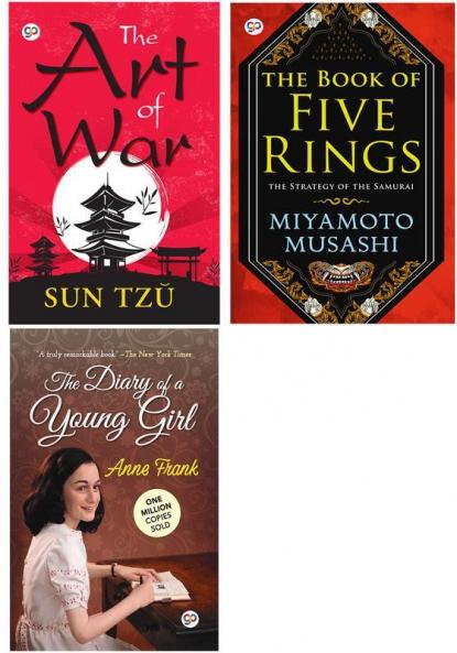 The Art of War + The Book of Five Rings + The Diary of a Young Girl (Paperback)
